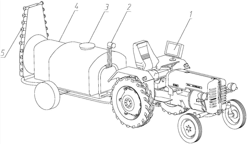 Orchard target-detecting sprayer and fruit tree canopy spraying method thereof