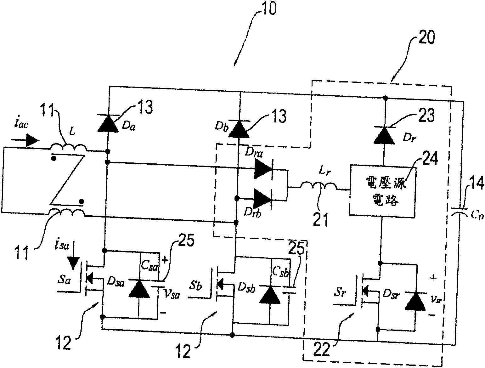 Soft switch circuit of power supply