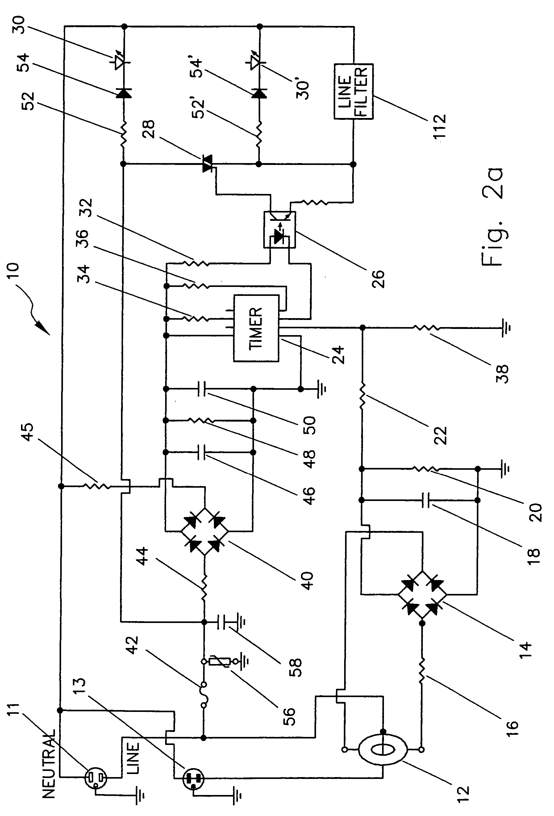 Automated AC line filter and surge suppression apparatus and method