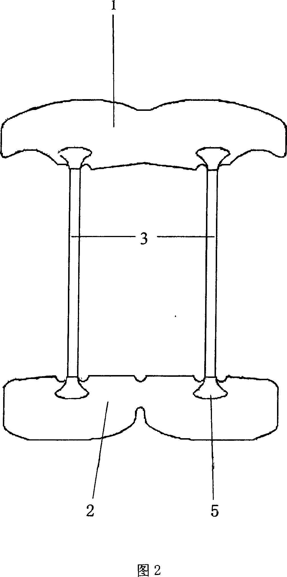 Insulator plate of machine winding coil
