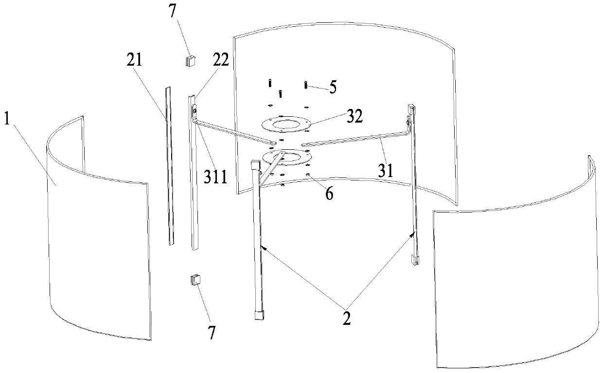 Detachable cloth lampshade and mounting method thereof