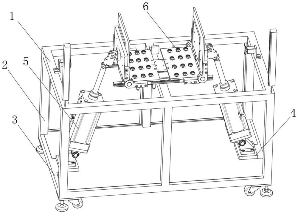 A positioning device and positioning method for furniture painting