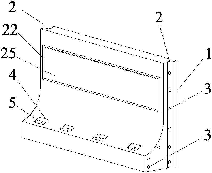 A prefabricated anti-collision guardrail