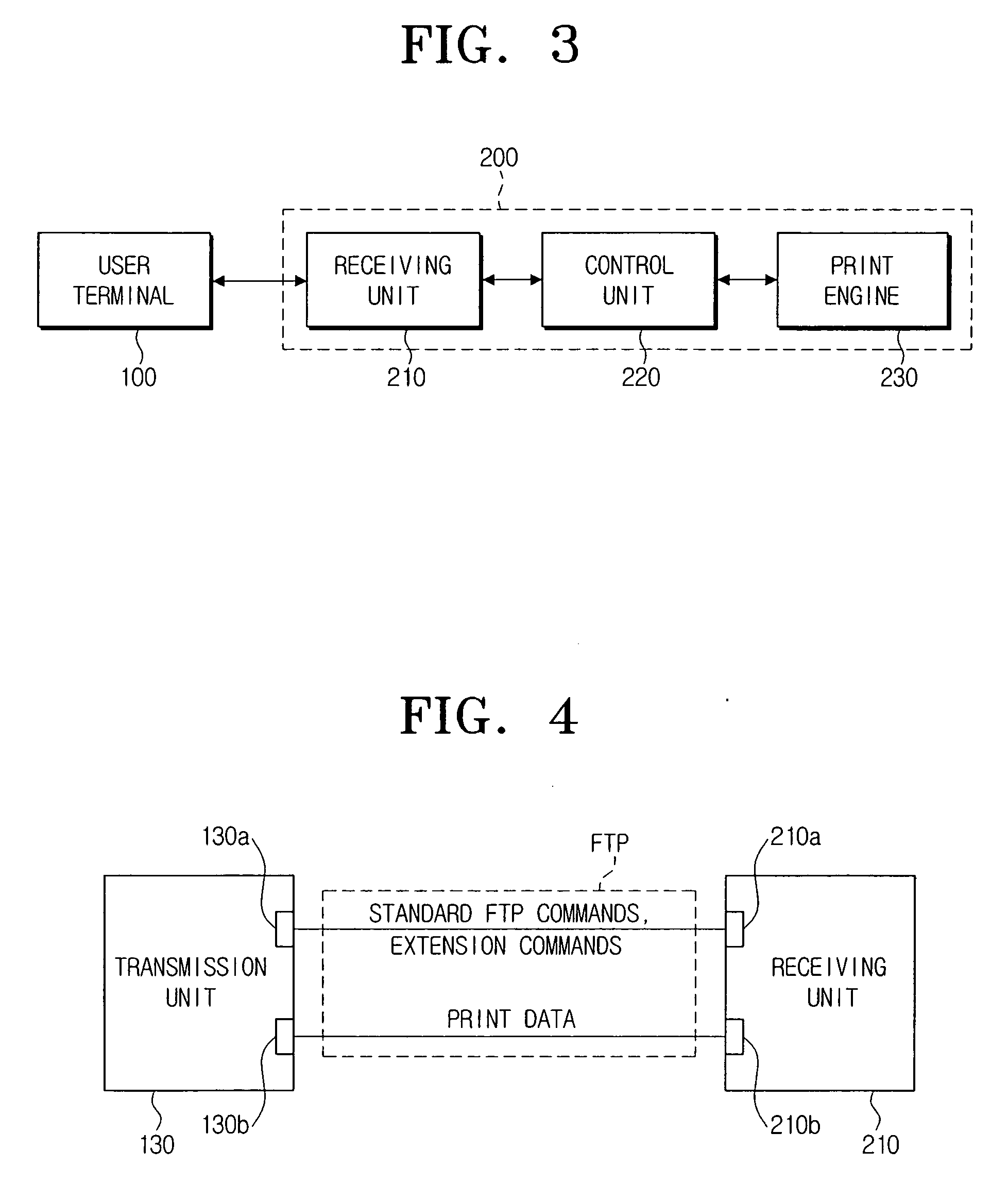 Printing system and method using file transfer protocol