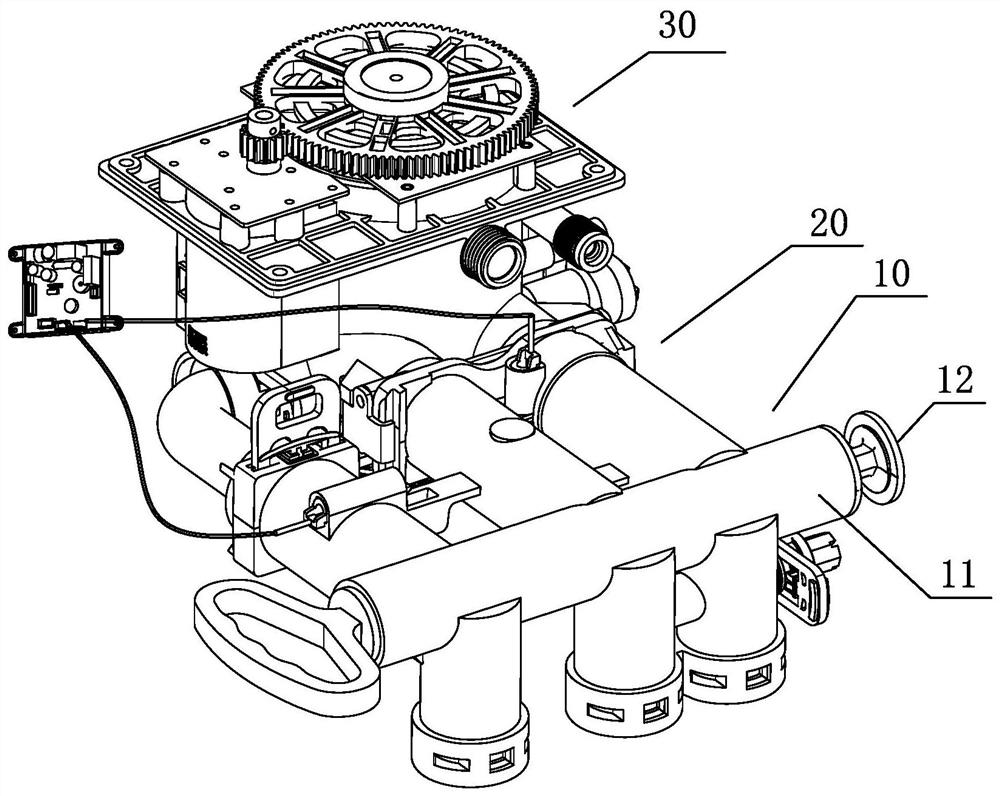 Water path controller used for multifunctional water treatment system and control valve of water path controller