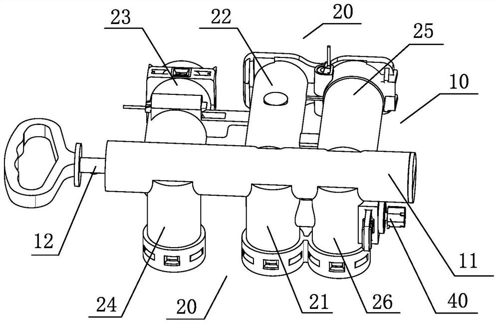 Water path controller used for multifunctional water treatment system and control valve of water path controller