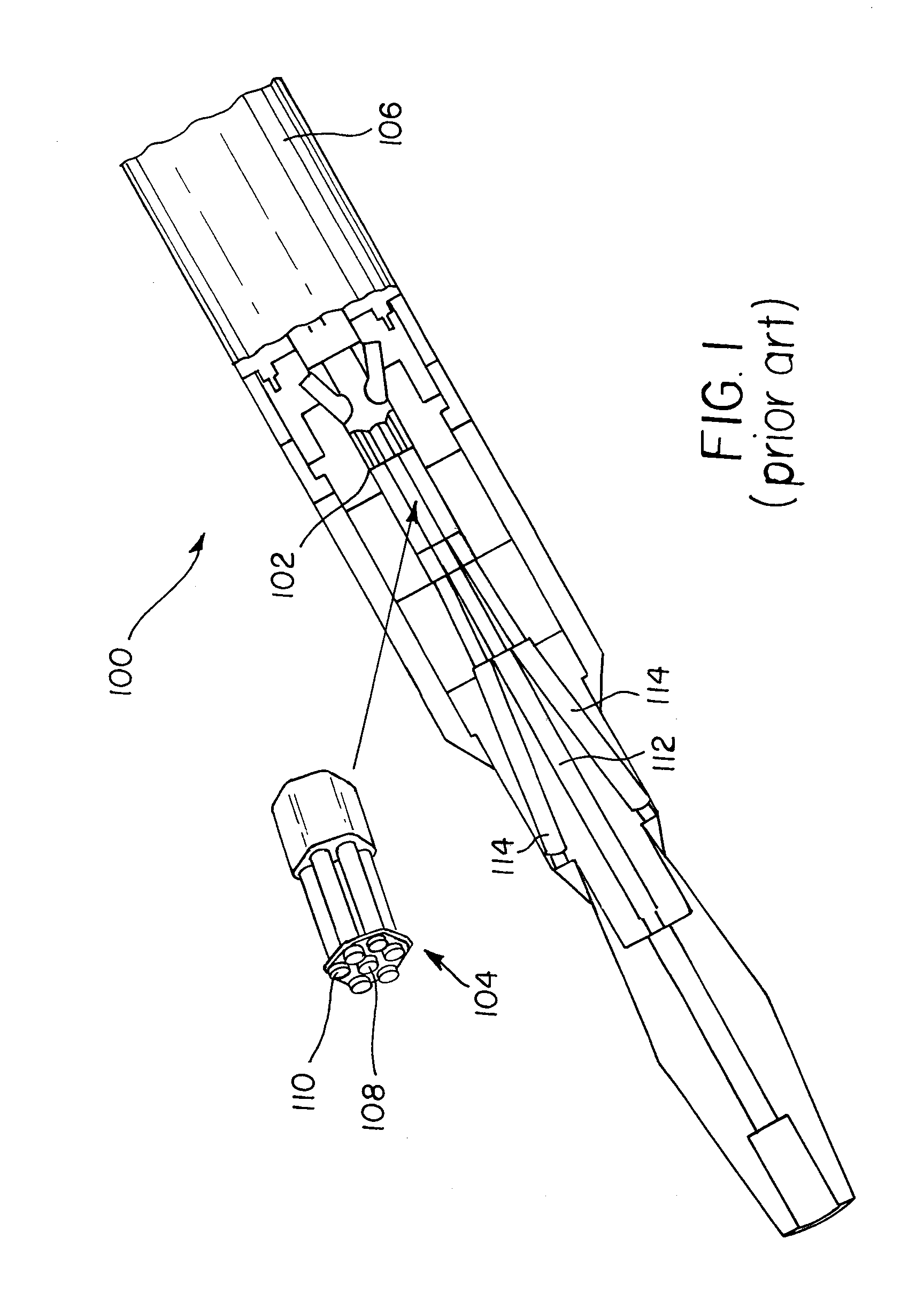 Multiple diverging projectile system