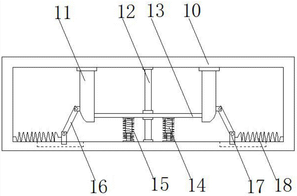 Damping base for large mechanical equipment distribution box