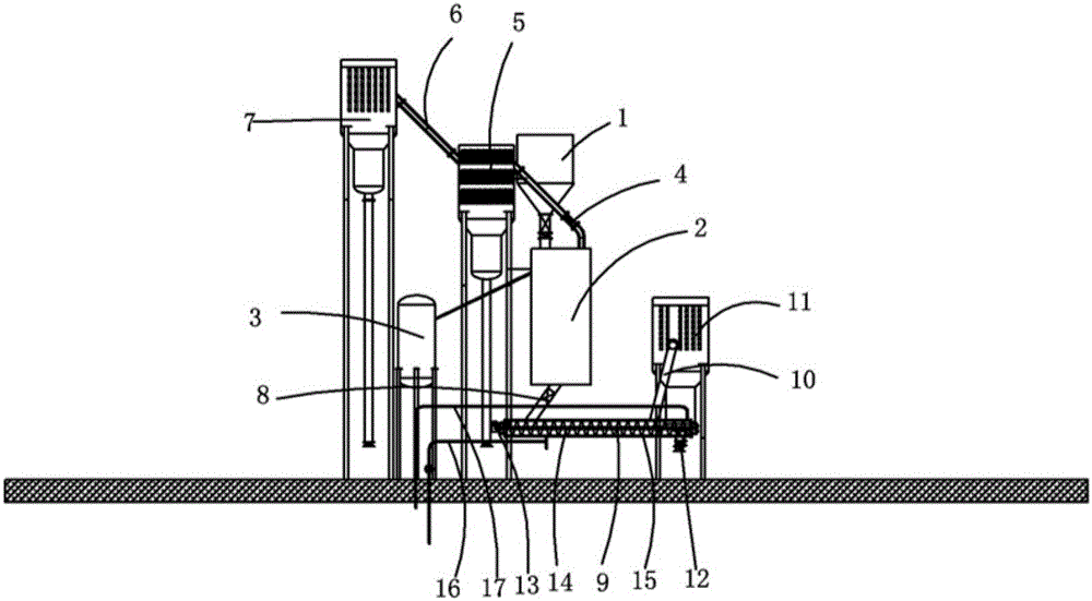 Device for removing dioxin from flying garbage dust and treatment method of device