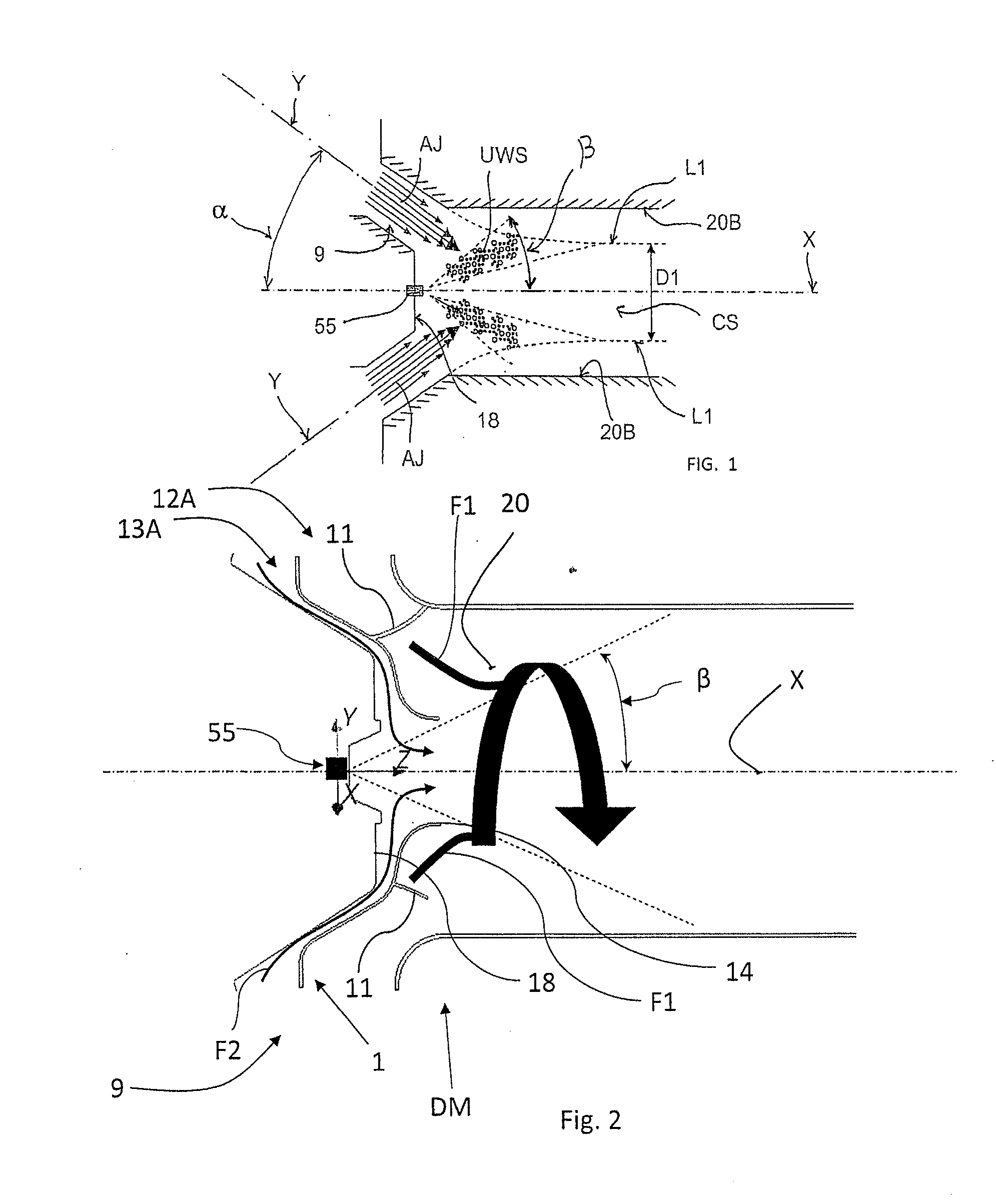 System for improving the purifying liquid evaporation in an axially symmetric dosing module for an scr device
