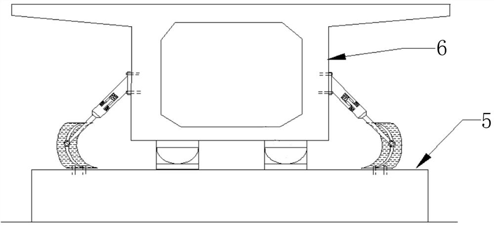 High-damping sliding energy dissipation limiting simple bridge seismic resistance check block device