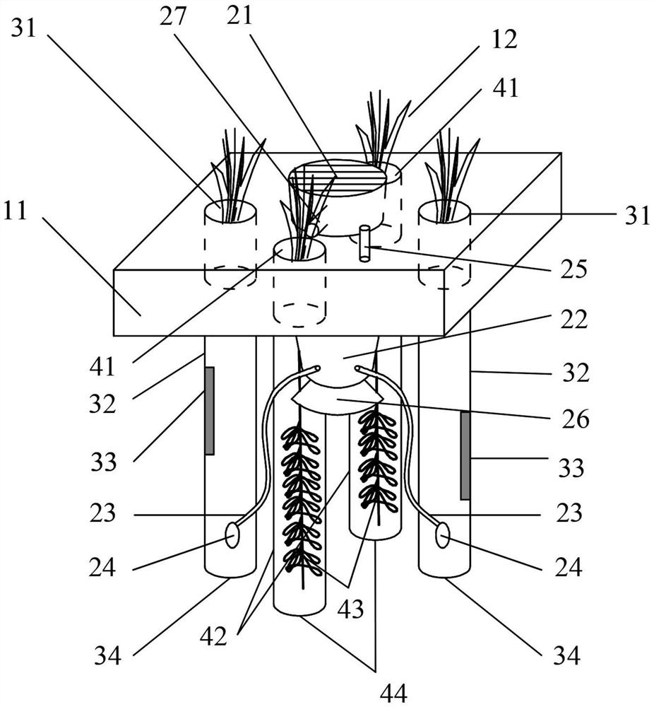 Steam stripping ultraviolet and plant growth effect combined zigzag water purification system