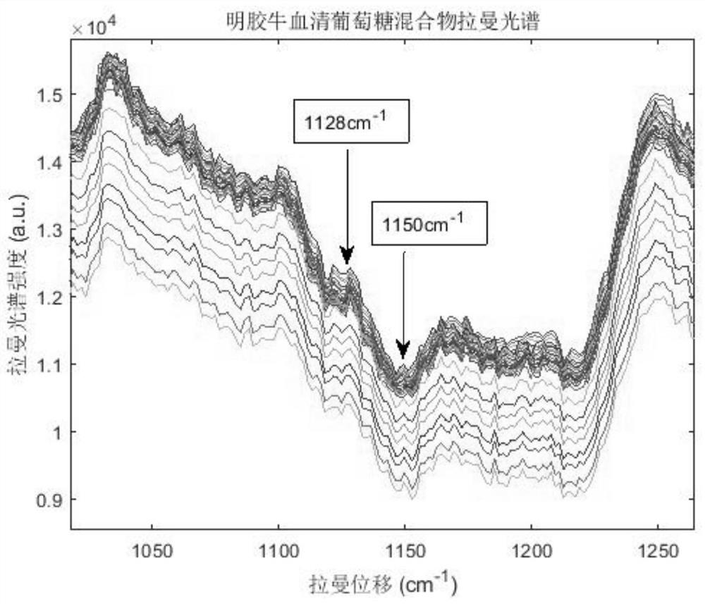 Raman spectrum quantitative analysis method and system based on spectrum peak height direct extraction