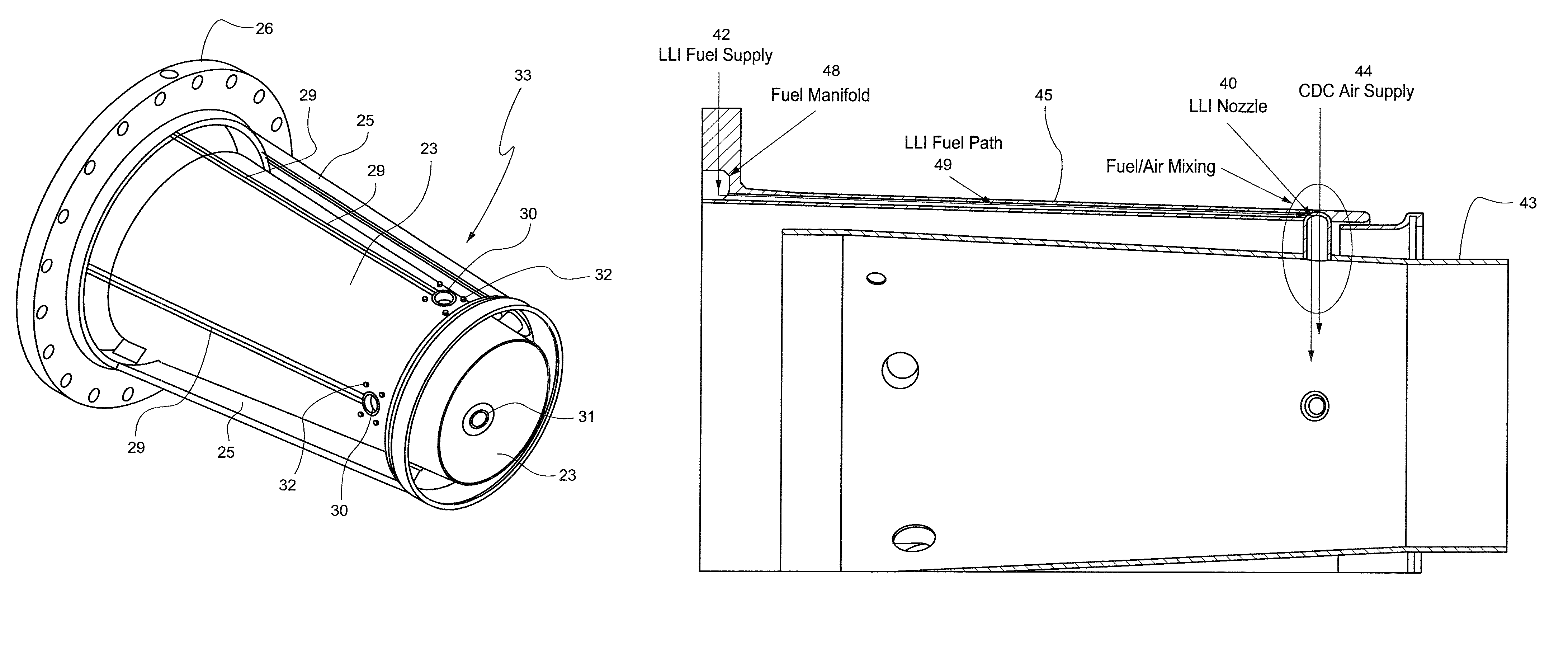 Integrated late lean injection on a combustion liner and late lean injection sleeve assembly