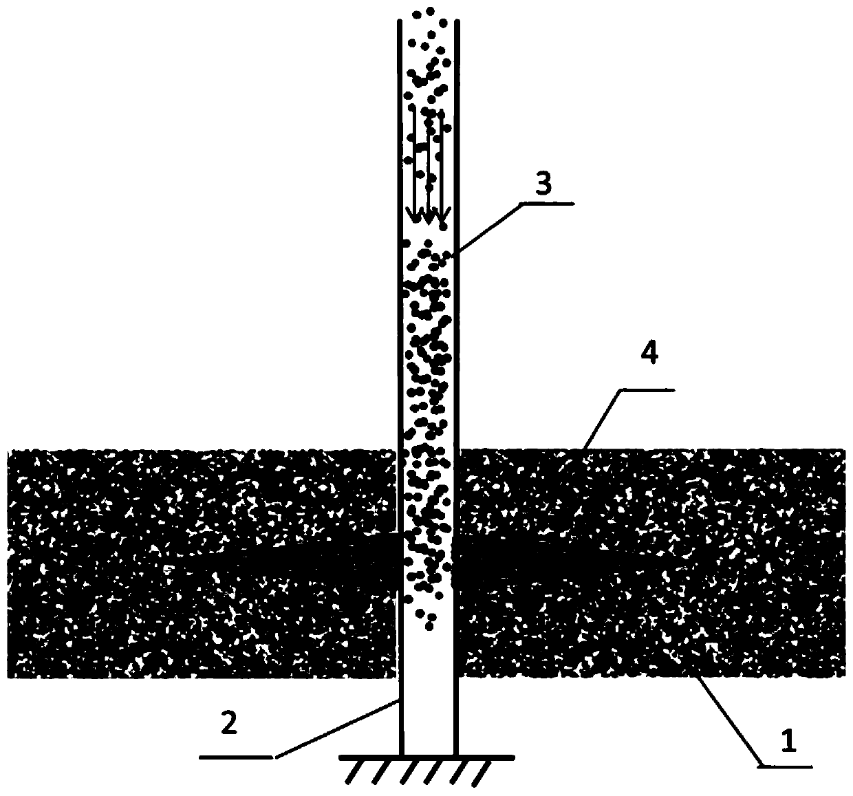 Preparation method and construction method of prefabricated fracturing displacement isolator