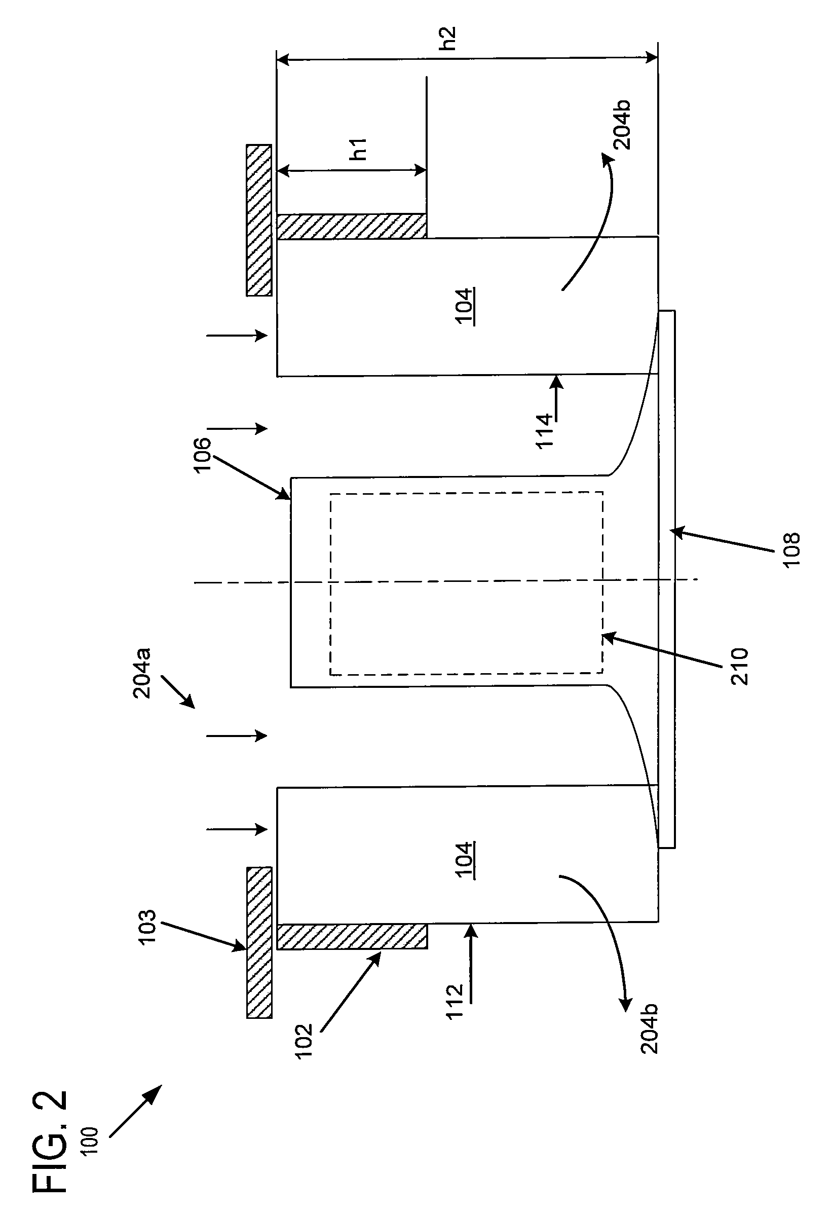 Blower impeller with partial tip blockage