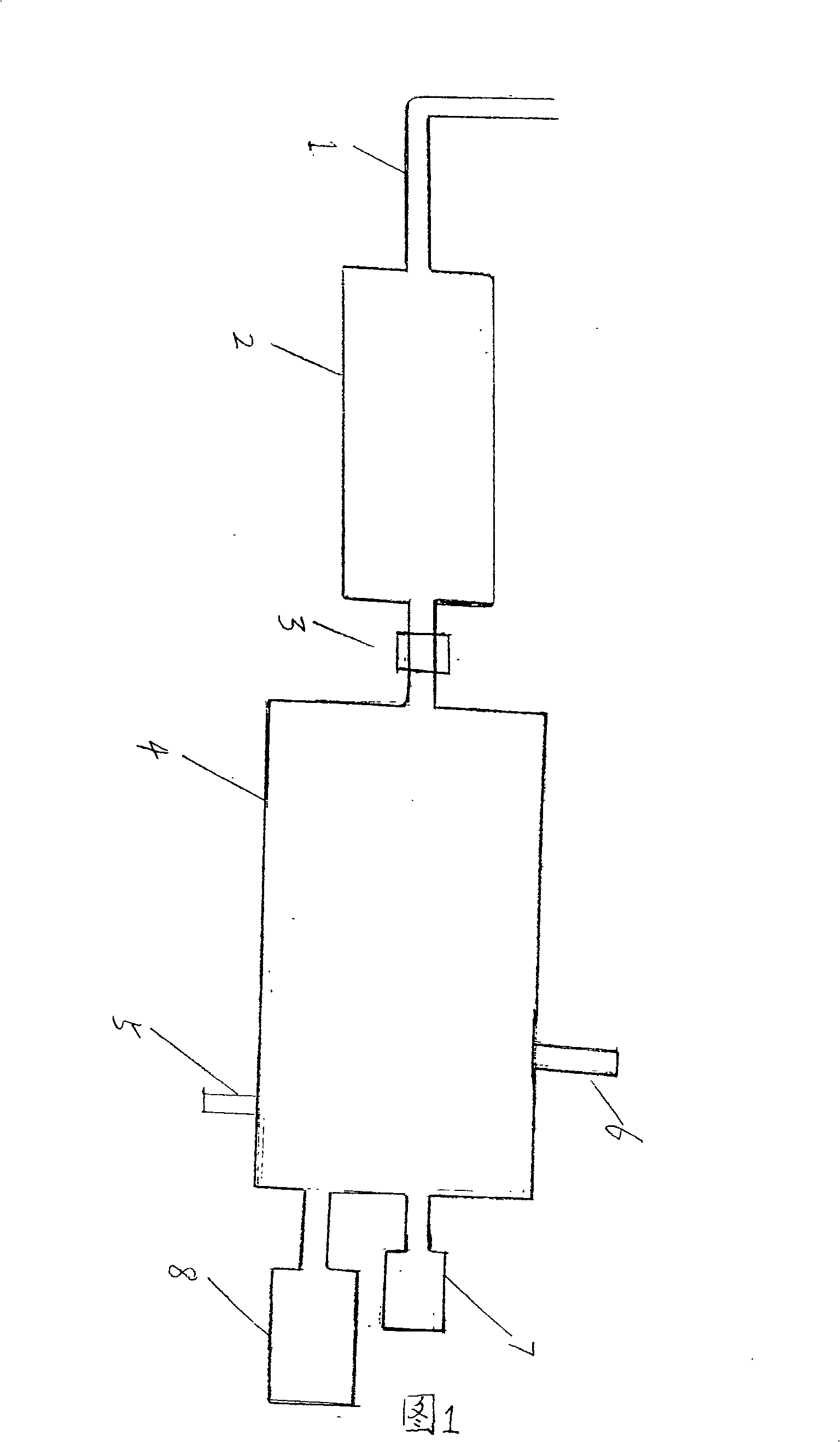 Tail gas carbon-fixing and storage device