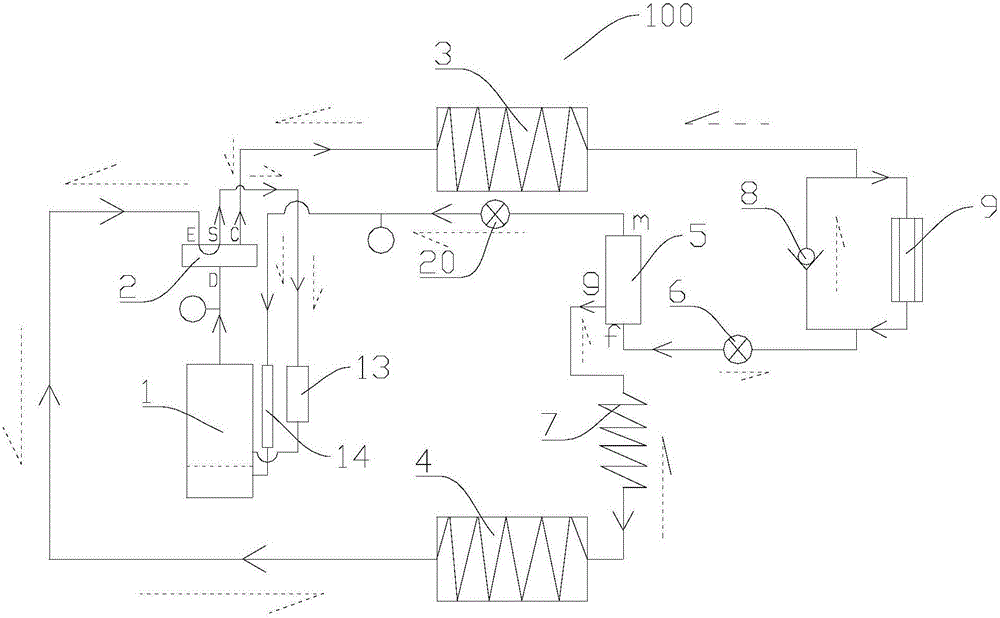 Refrigerating and heating type air conditioner and control method thereof