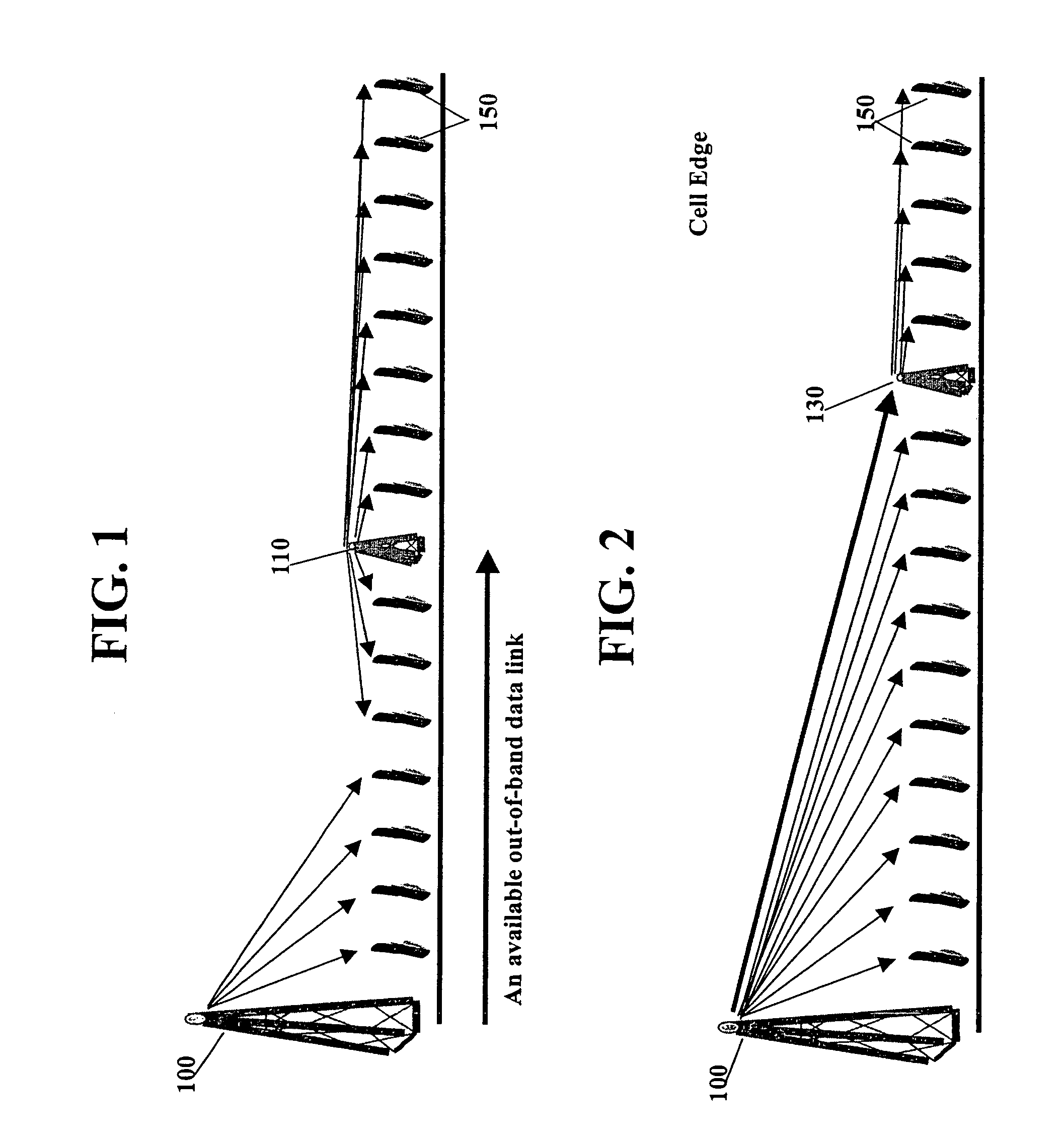 Method and system for a remote downlink transmitter for increasing the capacity and downlink capability of a multiple access interference limited spread-spectrum wireless network