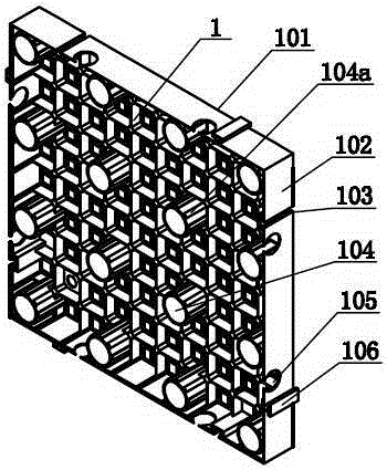 A saline-alkali land greening module and a saline-alkali land greening method