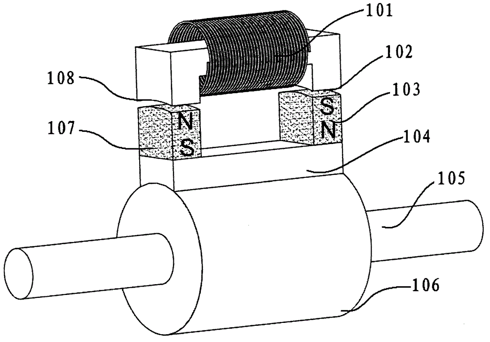 Switch reluctance electromotor with function of power-off self locking