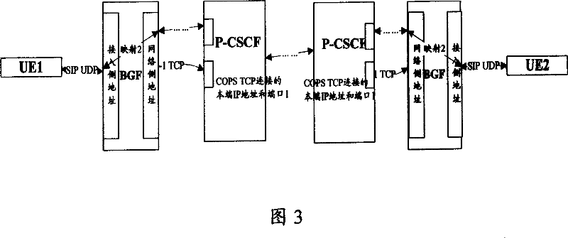 Process and system for media flow transverse network address conversion