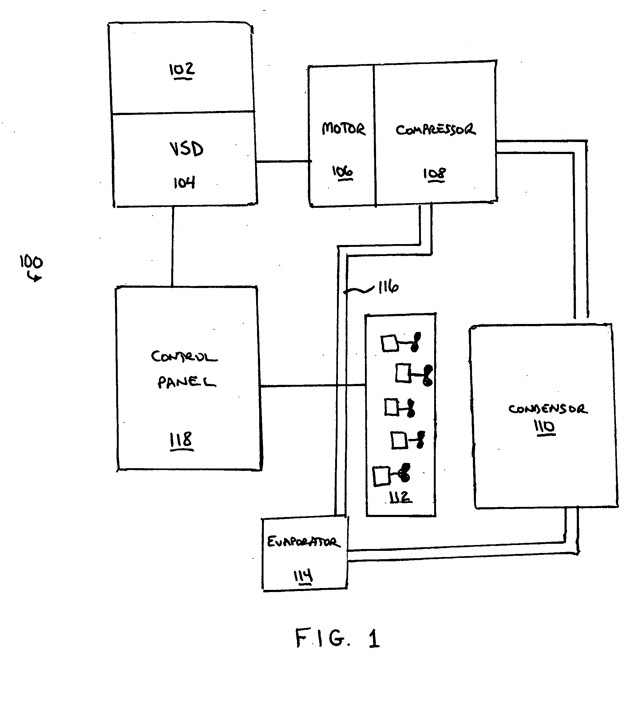 Chiller sound reduction control system and method
