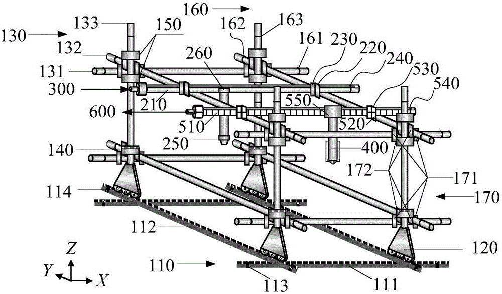 3D printing device and method for underground construction