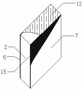 Rock wool composite board and continuous production method thereof