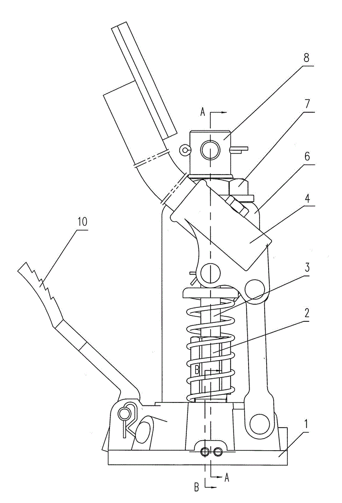 Hydraulic jack with automatic speed regulation function