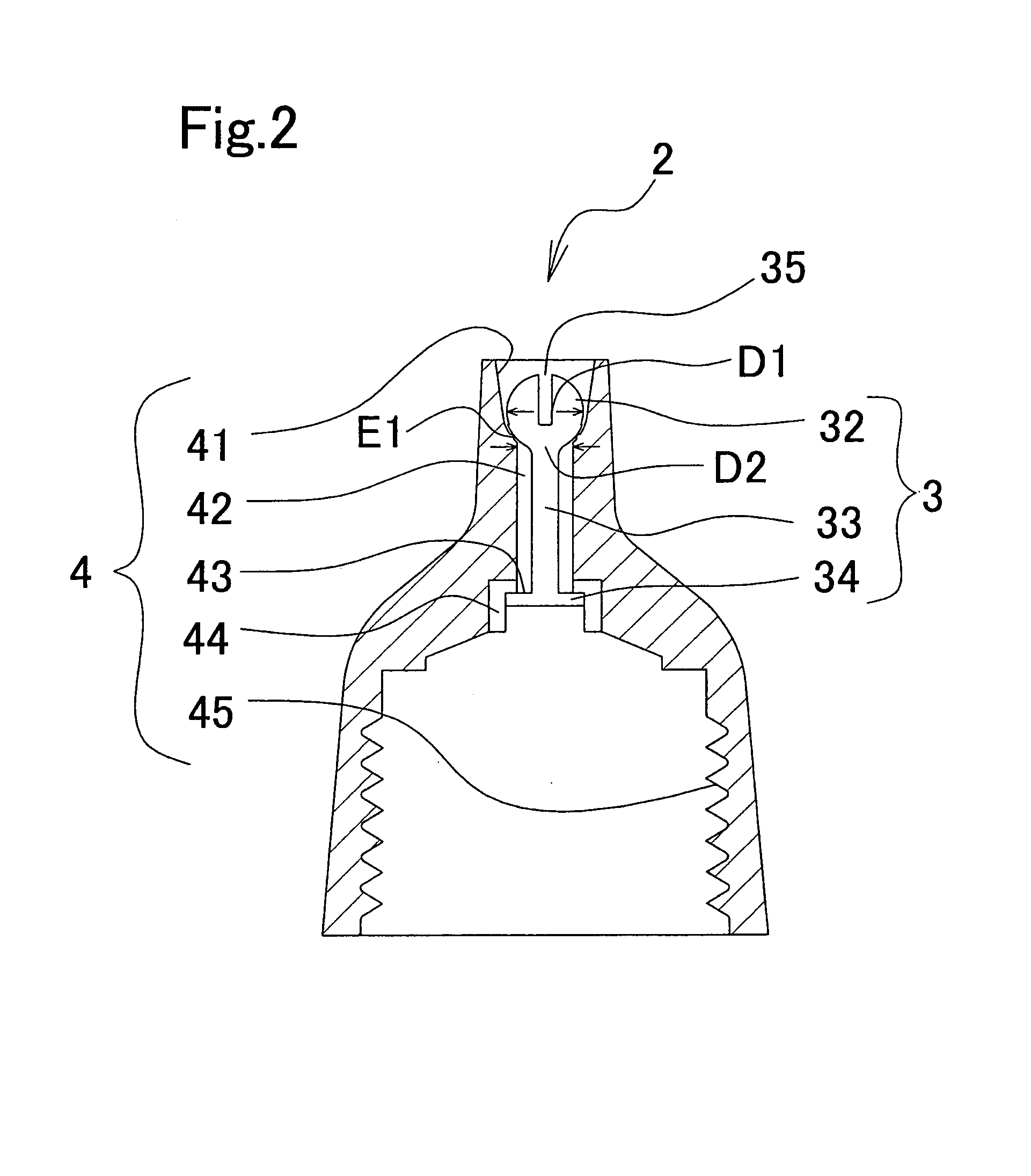 Valve mechanism for tube shaped fluid container