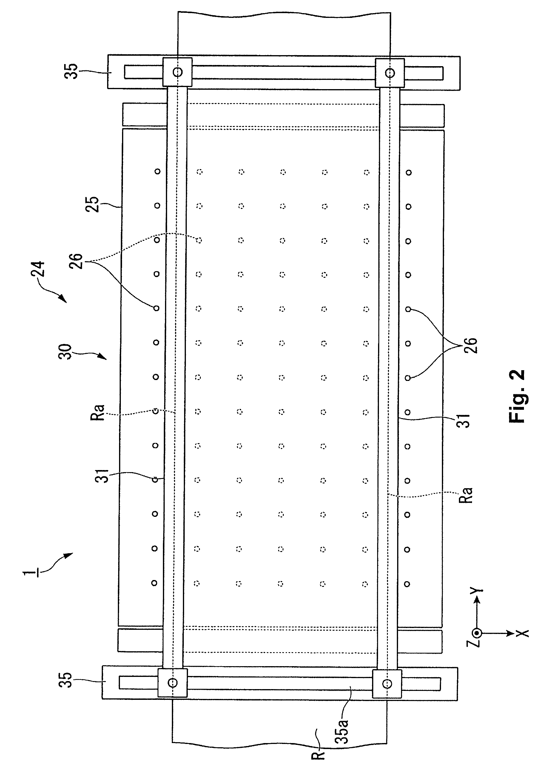 Medium suction support device and medium conveying device