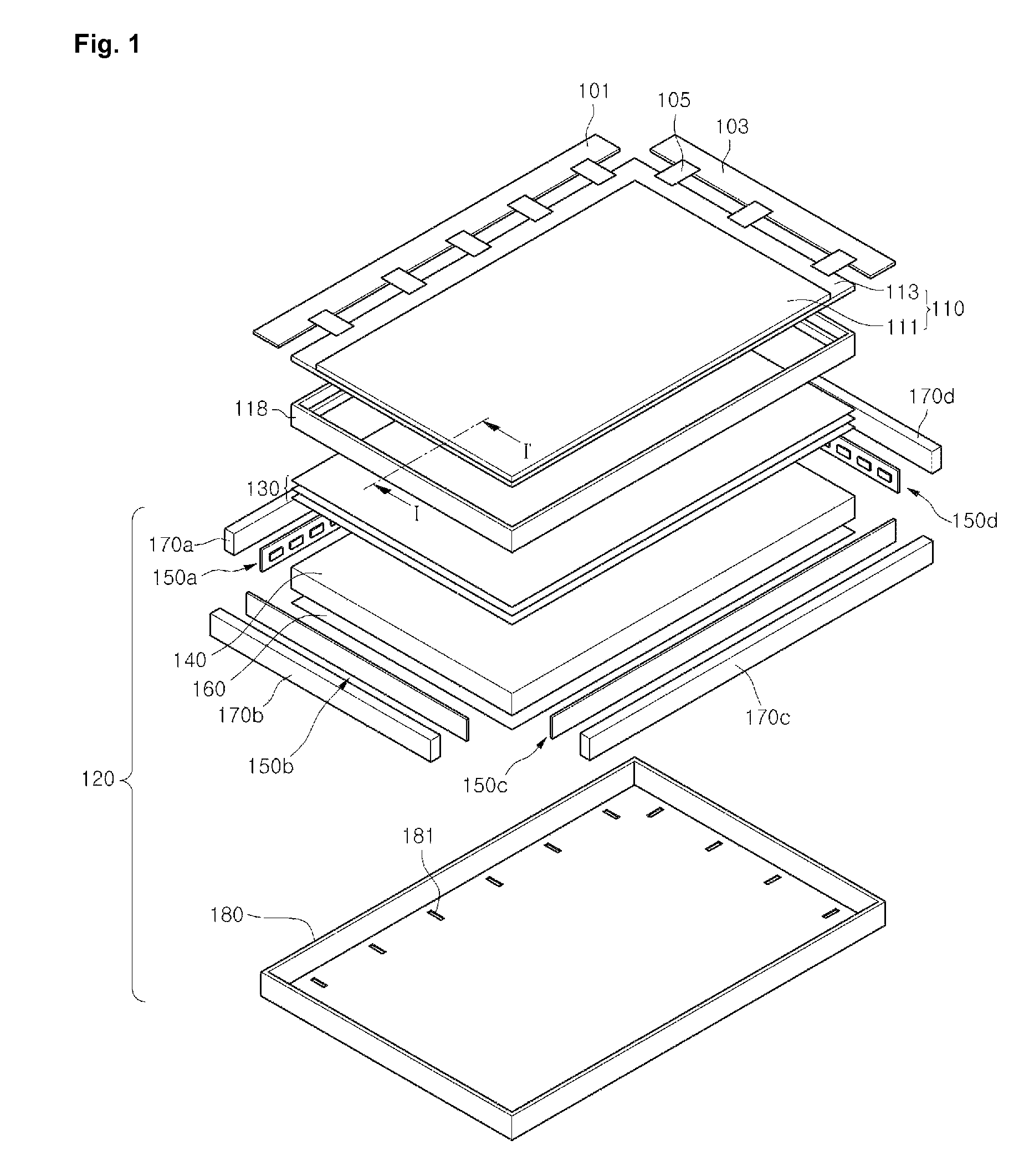 Backlight unit comprising a plurality of slits formed on a bottom surface of at least one edge of a bottom cover and liquid crystal display device having the same