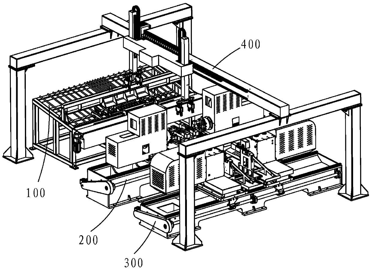 Carrier roller shaft production line device