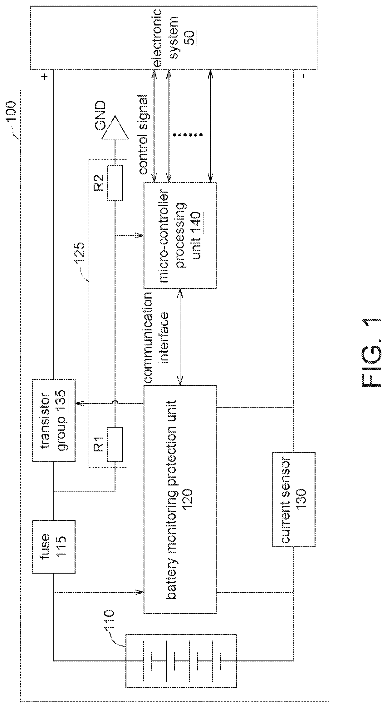 Backup power supply for electronic system and operation method thereof