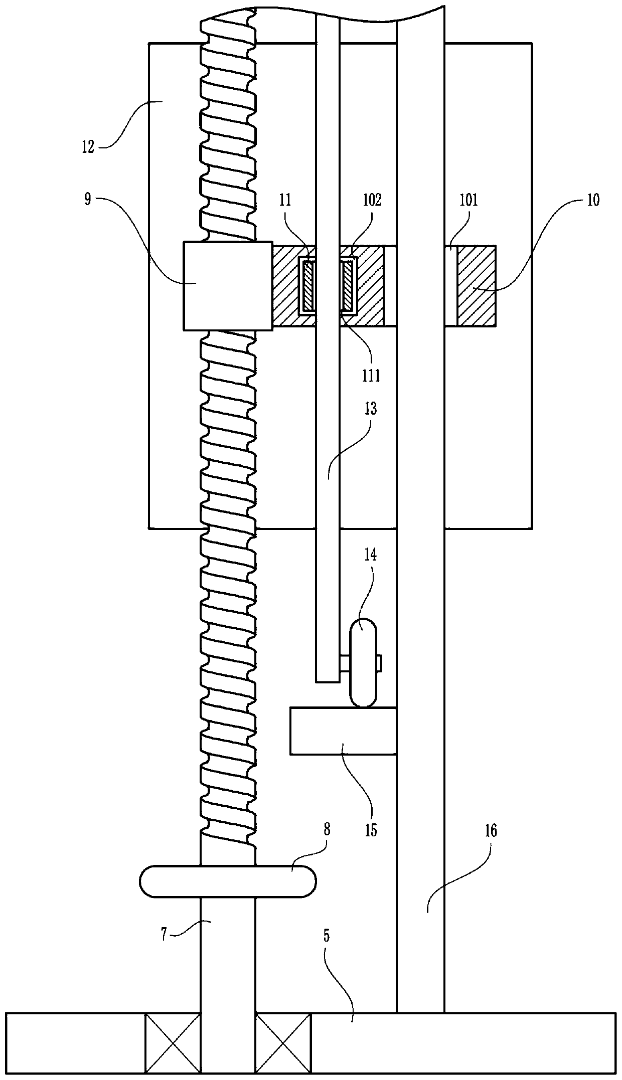 An easy-to-use loading and unloading device for logistics warehousing