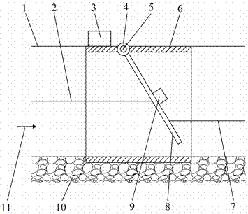 An inclination-type water metering device suitable for irrigation ditches