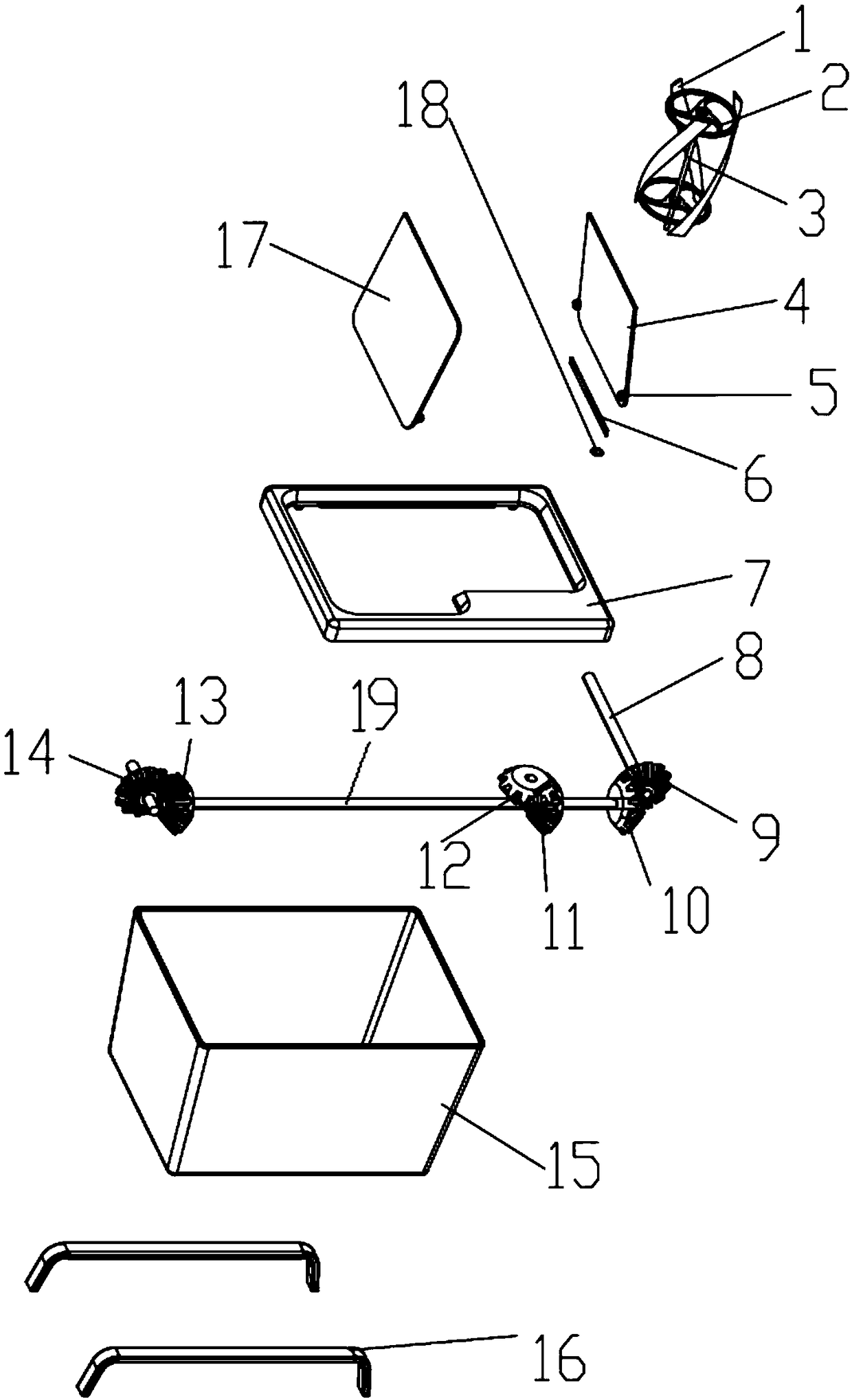 Pneumatic storage box