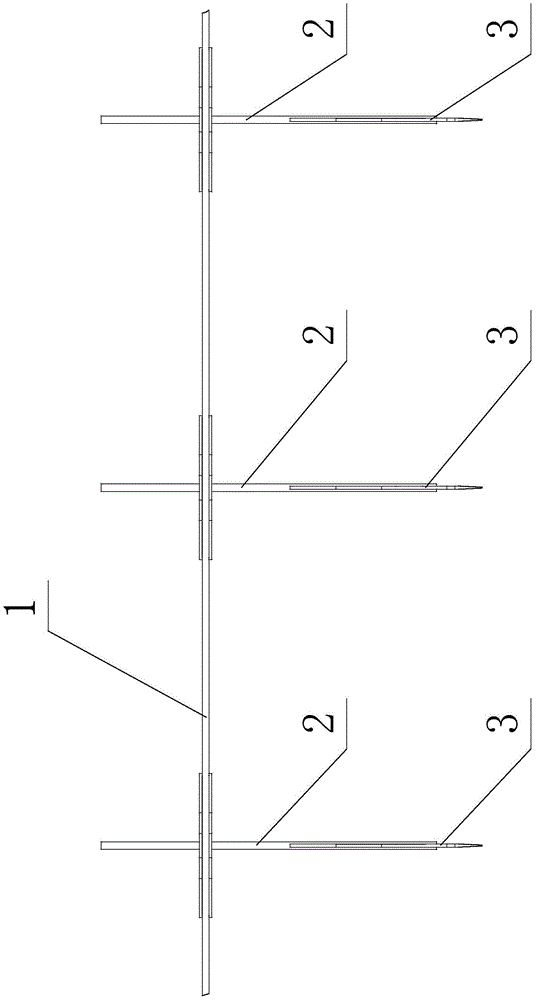 Steel wire bar flower needle device, assembly tooling and assembly method of the device