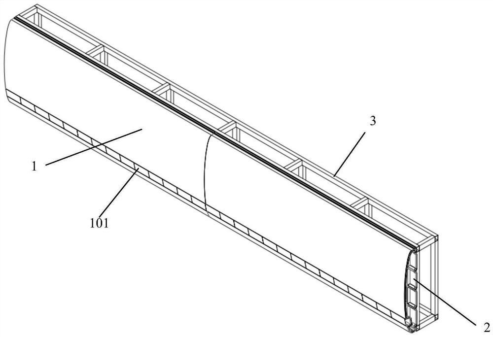 Eave surface prepared from composite material