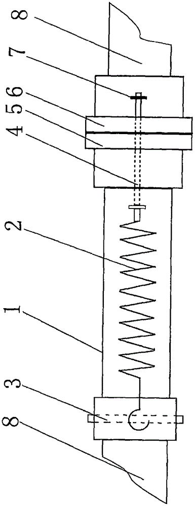 Flexible supporting pole