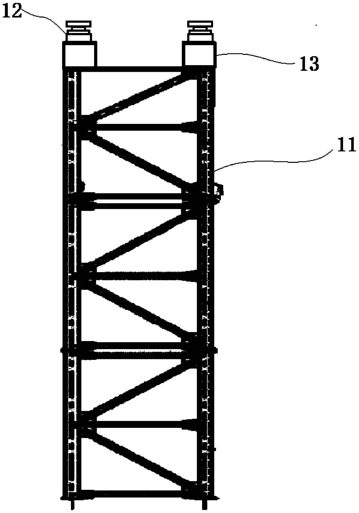 Bridge temporary support and construction method