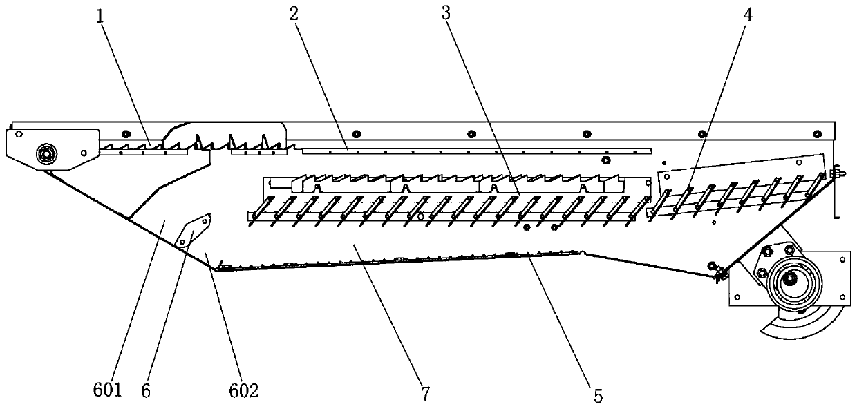 Multi-layer sectional type ratooning rice grain cleaning screen