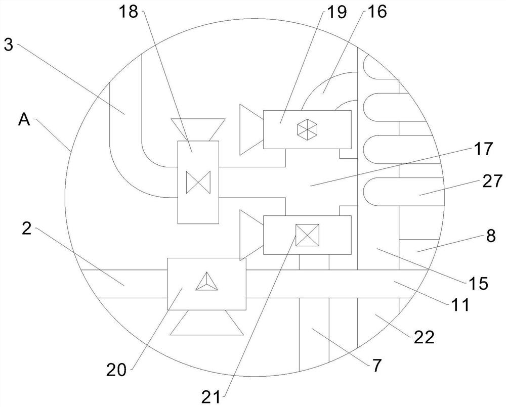 Cooling device for biomass gas production