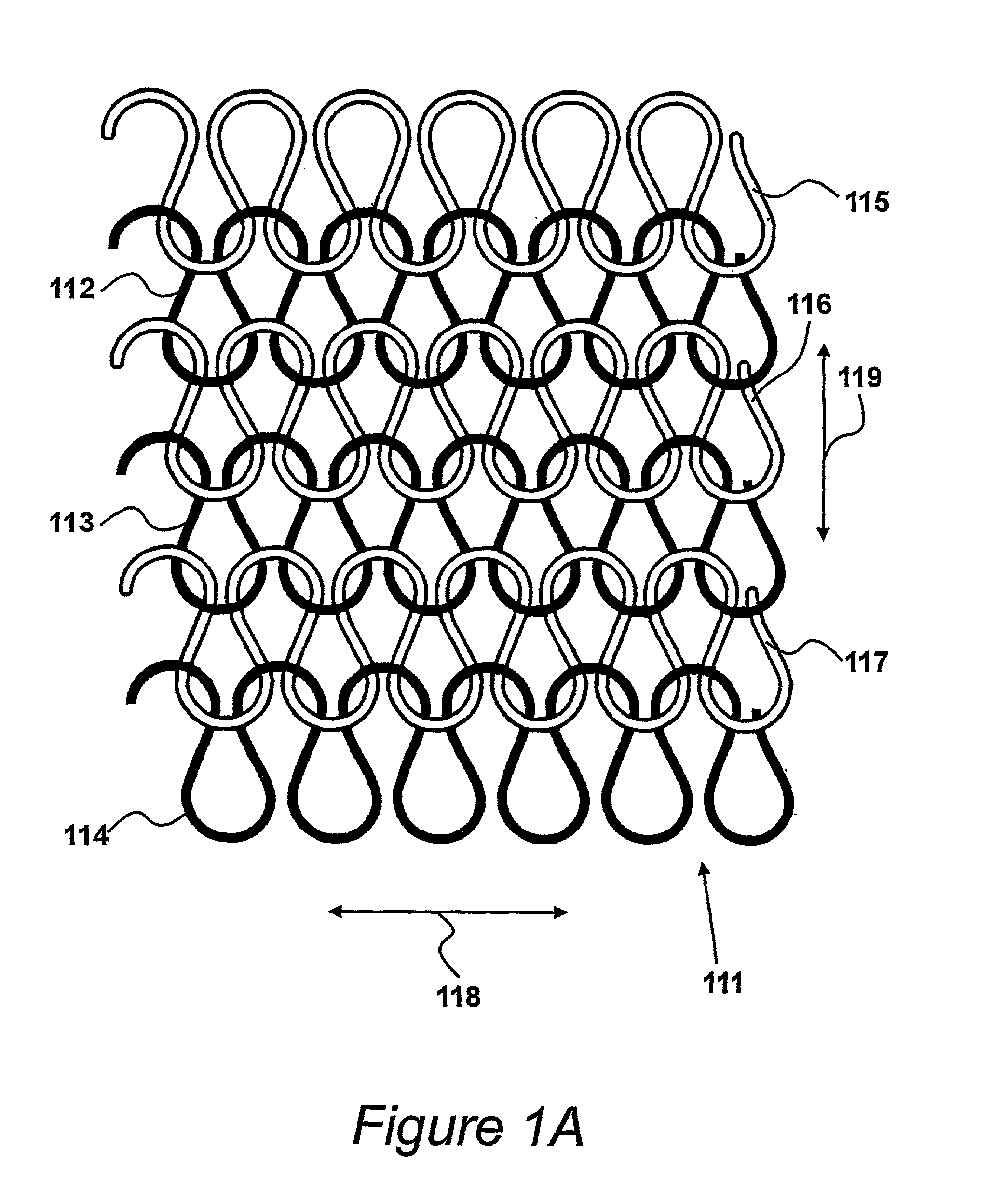 Detector constructed from electrically conducting fabric