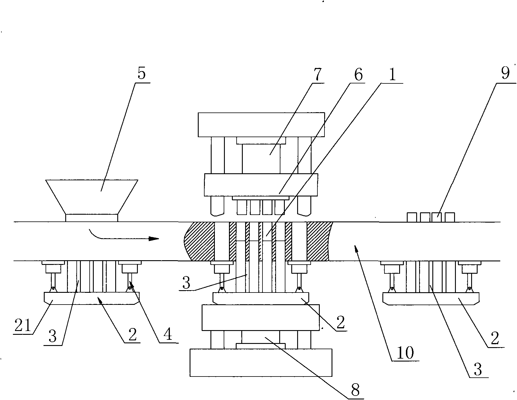 Suspension type self-balancing demoulding device