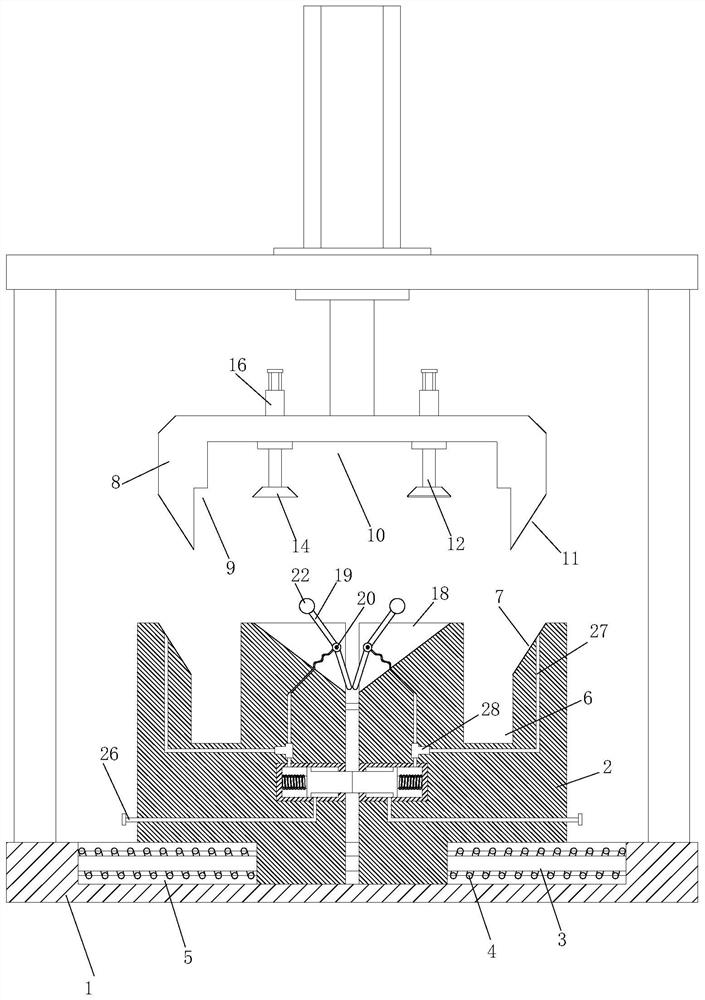 LED street lamp shell production device