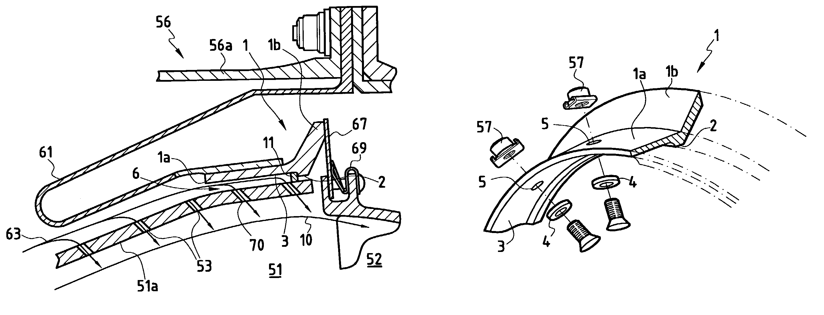 Combustion chamber sealing ring, and a combustion chamber including such a ring