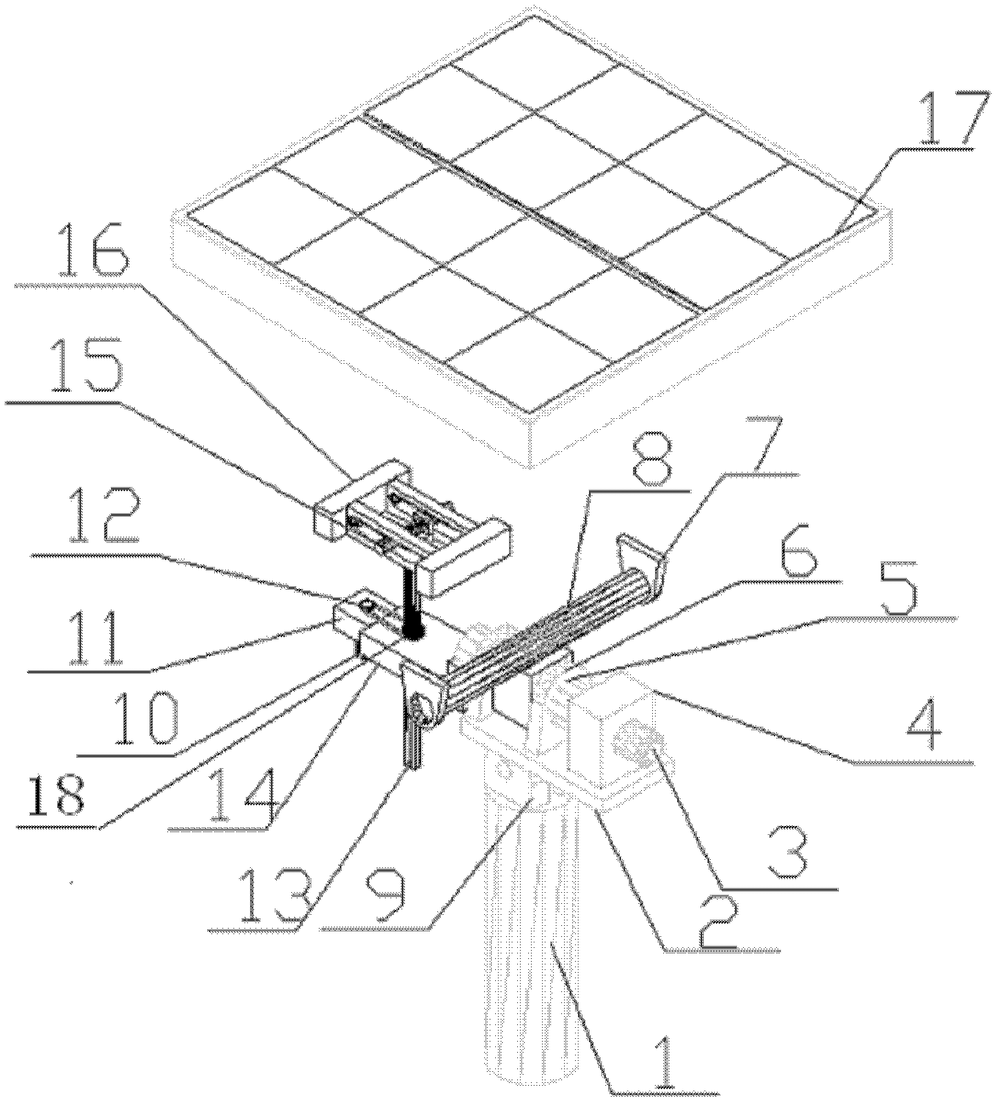 Photovoltaic panel tracking device with high tracking precision