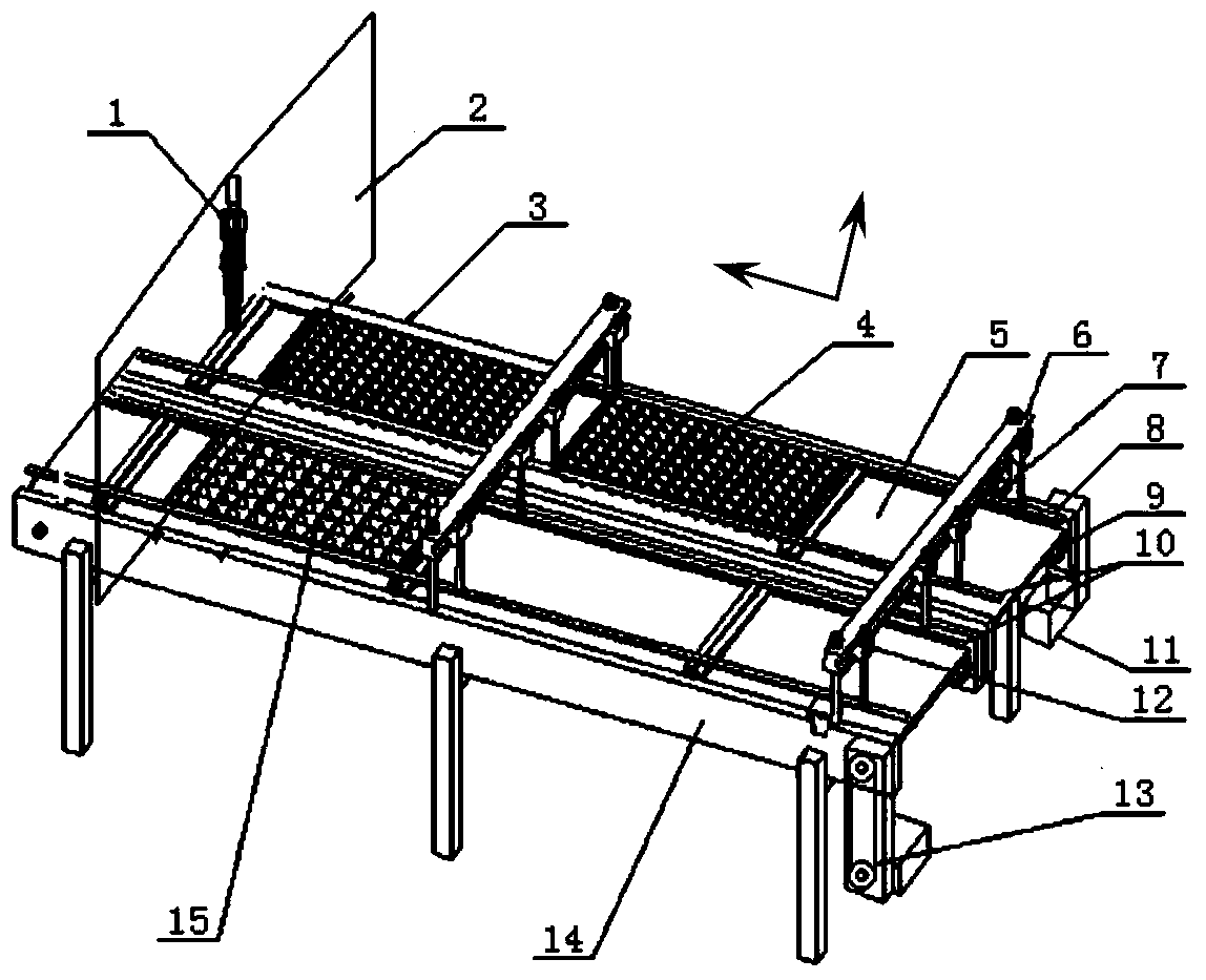 Conveying and positioning device and method used for automatic potted tray seedling transplanter